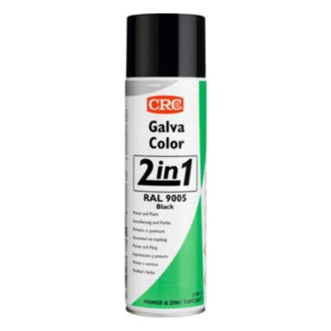 CRC 20581-HO GALVACOLOR Korrosionsschutz-Lack mit Zweifach-Wirkung Tiefschwarz RAL 9005 500 ml