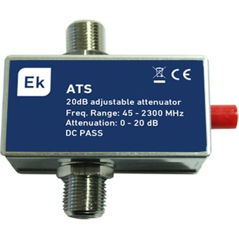 Atténuateur variable ATS avec connecteur F d'Ekselans