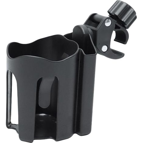 Porte-gobelet pour guidon de vélo – accessoire pour poussette – support antidérapant pour gobelets d'un diamètre de 5 à 8 cm. (1/5)