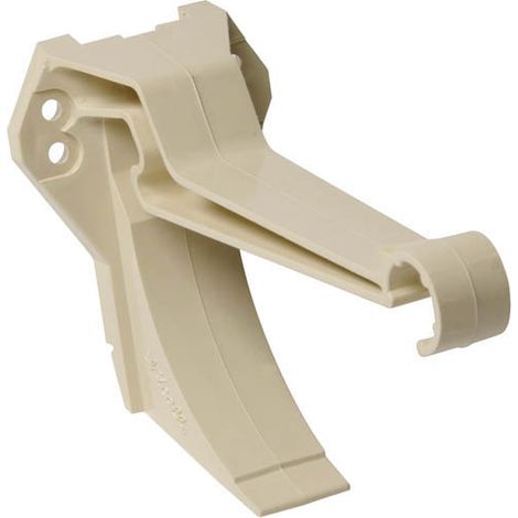 Nicoll – Crochet bandeau d'habillage 25 sable – Raccord pour gouttière LG25 – PVC pour finition esthétique – Fixation sécurisée et discrète