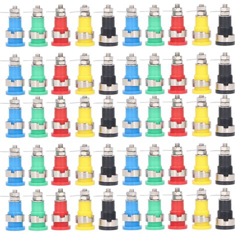 10 paires de douilles banane 4mm type retour sécurisé pour équipement électronique industriel (1/5)
