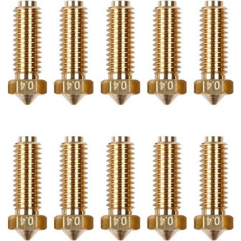 Buse Imprimante 3D 0,4 mm Haute Température Résistante à l'Usure Compatible Anycubic Kobra 2 (10 Pièces) (1/4)