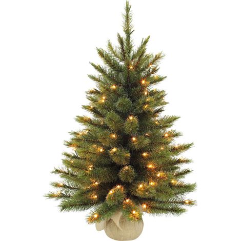 Triumph Tree Sapin de Noël artificiel illuminé Vert H60xl46xL46cm (1/3)