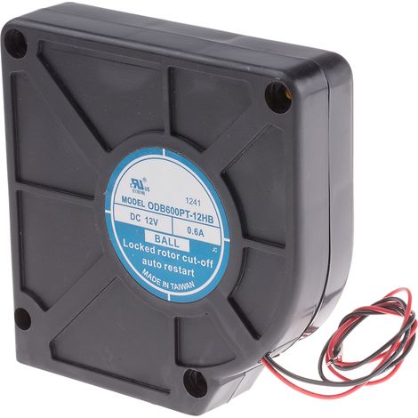 Ventilateur centrifuge RS PRO, 30cfm, 12 V c.c., 120 x 120 x 31mm ( Prix pour 1 ) (1/3)
