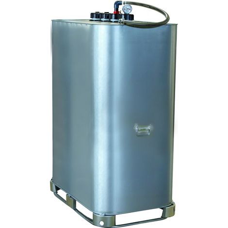 CUVE STOCKAGE FUEL GASOIL GNR UN-ADR GALVA DOUBLE PAROIE 999L PRE-EQUIPEE S08121 (1/2)