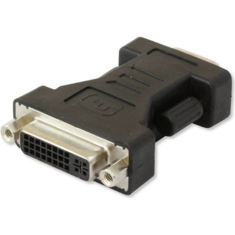 TECHly IADAP-DVI-9100 VGA / DVI Adaptateur [1x VGA mâle - 1x DVI femelle 24+5 pôles] noir D624131 (1/4)