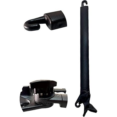 TENDAGGIMANIA Bracci per Tenda da Sole A Caduta 1 COPPIA - in Alluminio - Misura 70 cm - Colore Nero