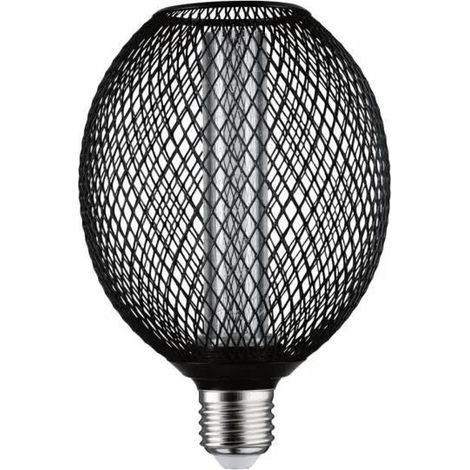 Lampadina led globo paulmann con gabbia nero e27 4,2w 1800k - 29087