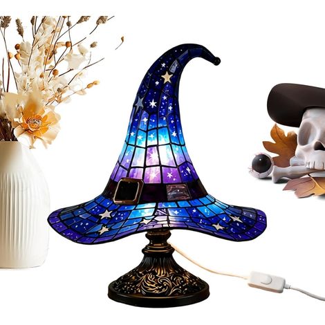 Lampe de Bureau avec LED Forme Chapeau Sorcière, Décoration (1/5)