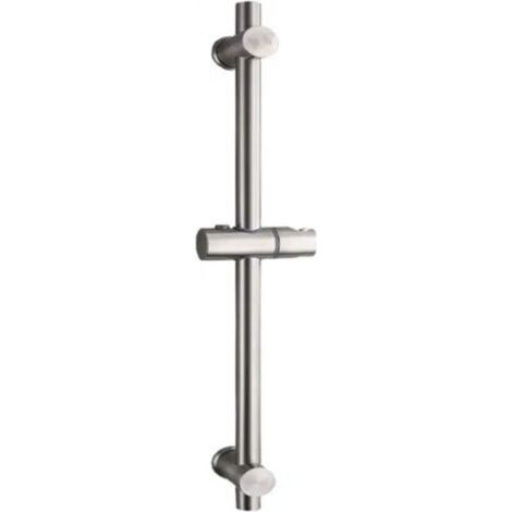 Barre De Douche - Acier Inoxydable 304 - Hauteur Réglable Jusqu'à 660 Mm - Rotation 360° - Finition Brossée - 1 Pièce (1/5)