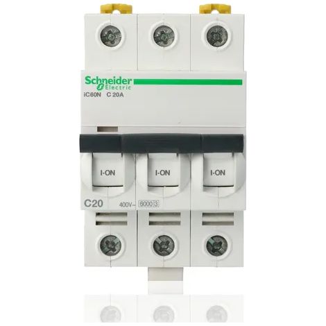 SCHNEIDER A9F79316 - Interruttore magnetotermico iC60N 3P C 16A 6000A