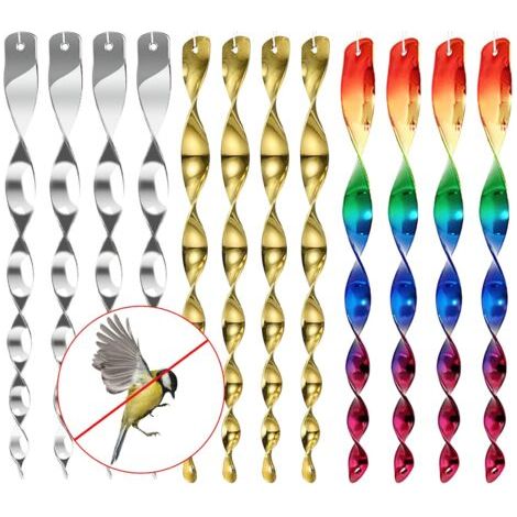 Vogelschreck Spirale 12-teilig, reflektierend, 360-Grad-Schutz, Anti-Vogel Abwehr (1/5)