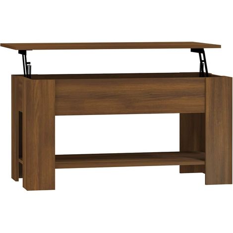 Maison Exclusive - Couchtisch Braun Eichen-Optik 101x49x52 cm Hol