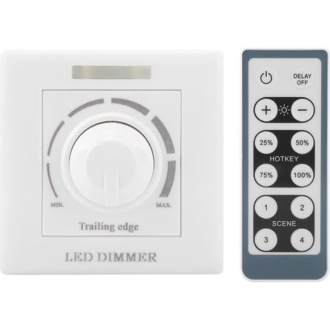 Lampe LED avec variateur, contrôle de luminosité et télécommande infrarouge 200 W (220 V) (1/5)