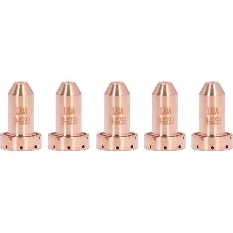 Embouts de buse 9 à 8233, 5 pièces, pointe de torche de découpe en laiton, consommables de remplacement pour coupeur Plasma pour SL60 SL100 (1/5)