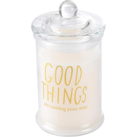Bougie Parfumée Bocal "Winter Blush" 14cm Blanc (1/2)