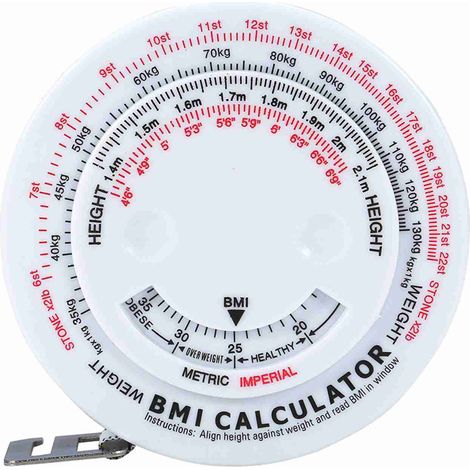 Einziehbares Maßband für Fitness – Body-Mass-Index und Taillenumfang (1/5)
