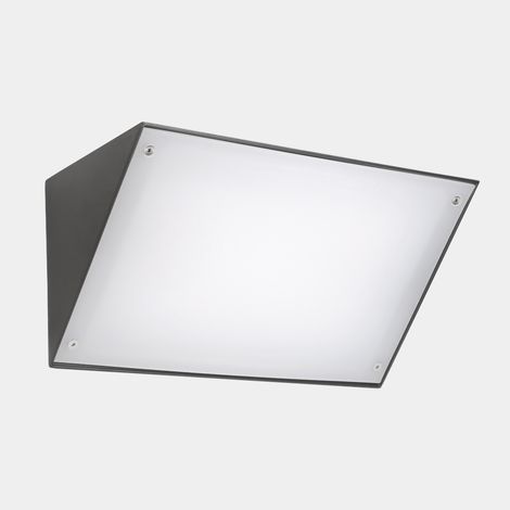 Lampade da parete IP65 Curie PC 350mm LED 28.9 SW 2700-3200-4000K ON-OFF Grigio urbano 2941lm