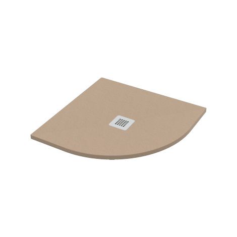 Piatto doccia 90x90 h.2,8 angolare in marmo resina effetto pietra (1/5)