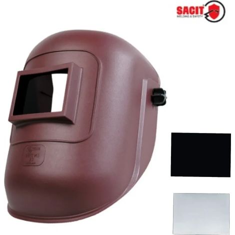 MASCHERA SALDARE A CASCO S800 CON VETRO NERO E TRASPARENTE (1/2)