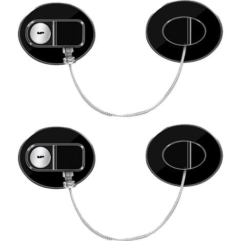 EASYCOMFORT Verrou de Fenê pour La Sécurité Des Enfants À Clé Fenê Porte Restricteur Serrure de Sécurité Enfant Serrures de Congélateur Adhésives pour la Sécurité Câble Antivol Verrou Porte Coulissant (1/5)
