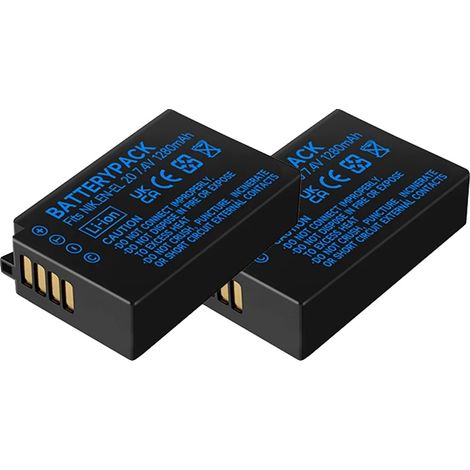 Kameraakku, Dual-Slot-Ladegerät, hohe Kapazität, 2 PCS Batterie (1/2)