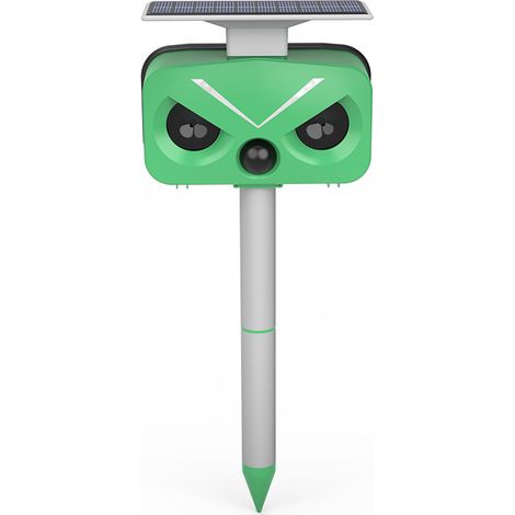 New solar-powered outdoor animal repellent device, multifunctional cat and mouse repellent with three-in-one infrared sensor, high-performance speaker and waterproof design.--DTEKGAZ