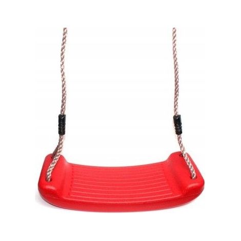 Balançoire en plastique solide pour aire de jeux, rouge (1/5)