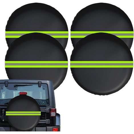 Housse de Roue de Secours Anti-Vent Élastique Et Robuste - Housse de Roue de Secours pour Usage Extérieur et Voiture,pour Camping-Car Camions SUV Berline Fourgonnette (1/5)