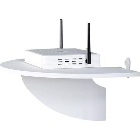 Étagère de routeur wifi sans fil étagères flottantes grille de routeur maison stockage multifonction décodeur mural sans poinçon wifi TV support de rangement décoration murale