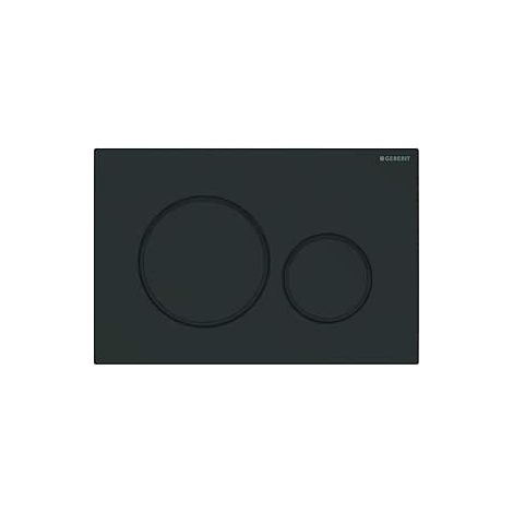 PLACCA DI COMANDO SIGMA20 DOPPIO TASTO NERONERO OPACO GEBERIT
