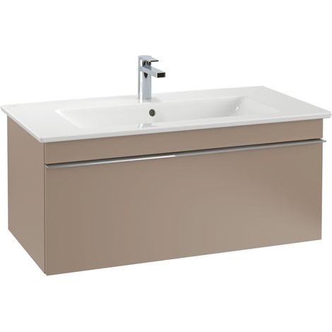 Lavabo VB US Venticello 753x420x502 mm, 1 tiroir, avec cuve intégrée taupe