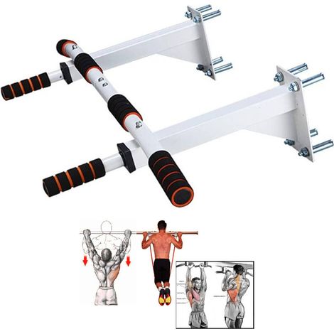 TRADE SHOP - Barra Orizzontale Da Parete Attrezzatura Sportiva Per Trazioni Grip Pull Up Chin - (1/5)