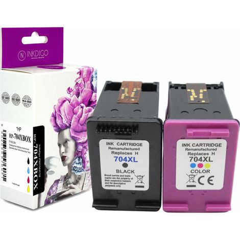 Inchiostro Inkdigo 704 XL compatibile con HP DeskJet InkAdvantage2010, certificato TÜV. (1/5)