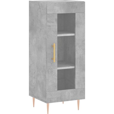 Aparador-cómoda-mueble-organizador-cocina-salón-salón-comedor 345 x 34 x 90 cm-madera de ingeniería-gris 020031907