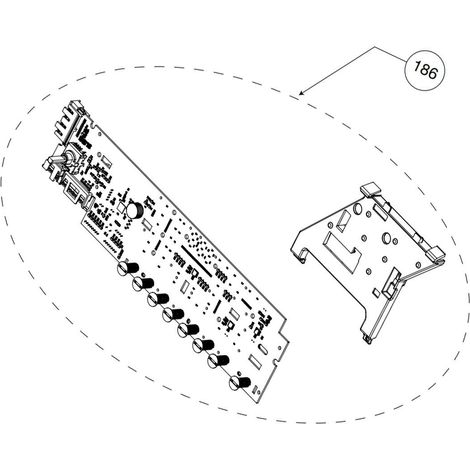 Scheda elettronica, modulo di potenza (codice 186) - Lavatrice - BEKO - 4369132