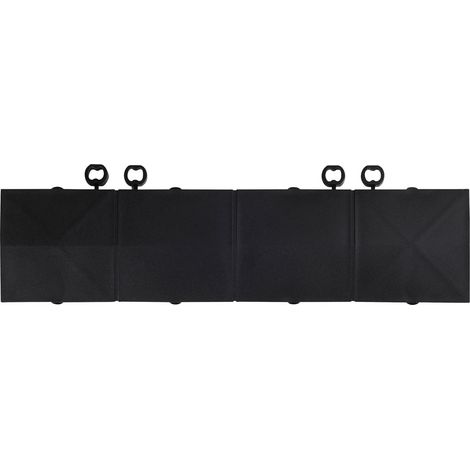 Plinthe à câbles noire épaisseur 12 mm Plinthe à dimensions 30 x 7,5 cm Plinthe en plastique clipsage facile usage intérieur et extérieur
