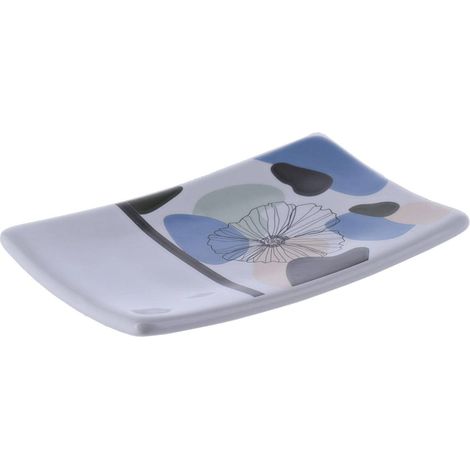 Seifenschale dolomite bedruckt - flowers - Tendance
