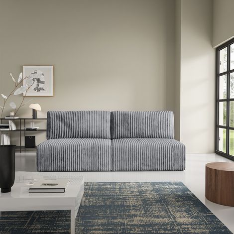 3-Sitzer-Sofa mit Bettkasten Angela Dunkelgrau