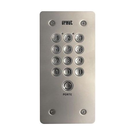 Urmet – Clavier codé sans perçage PTT/VIGIK – Alimentation 12V – Indice de protection IP54 – Température de fonctionnement -20°C à +50°C