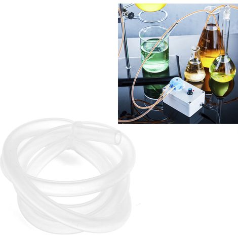 Tube en silicone transparent pour pompe péristaltique, 6,4 mm x 9,6 mm (1/5)