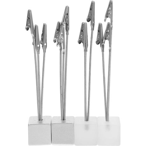 Lot de 4 colliers de serrage pour photos avec verres en