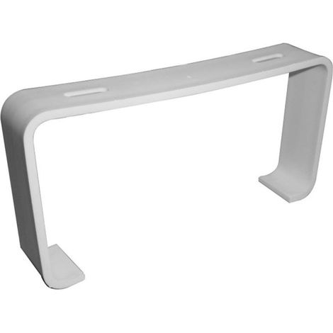 UPMANN Etrier de maintien pour tube plat 100 par paire blanc - 66852