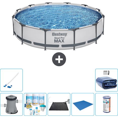 Bestway Piscina Bestway Steel Pro MAX Redonda - 366x76 cm - 8-piezas  S21689 (1/5)