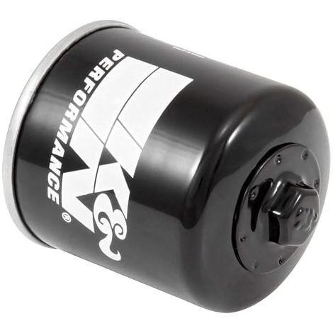 KN-204-1 Hochleistungs-Motorradölfilter mit Sechskantmutter, die mit einem Schraubenschlüssel betätigt wird, geeignet für einige Honda-, Kawasaki-, Triumph- und Yamaha-Modelle der Baujahre 2001–2026. (1/5)