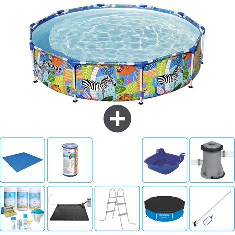 Bestway Bestway Steel Pro Ronde - Jungle - 305x66 cm - 10-pièces S21637 (1/5)