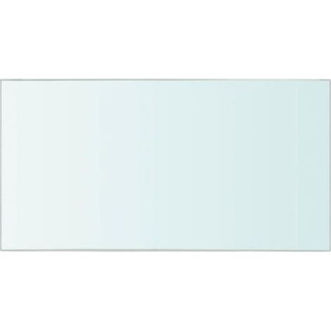 Panneau D Etagere - Verre Trempe - 30 X 15 Cm - Charge Max 15 Kg - Pour Paroi A Lattes - Unite (1/2)