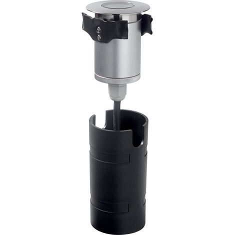 Calpestabile Moderno Rocket Mini Alluminio Cromo 1 Luce 2W 4000K Luce Naturale (1/3)