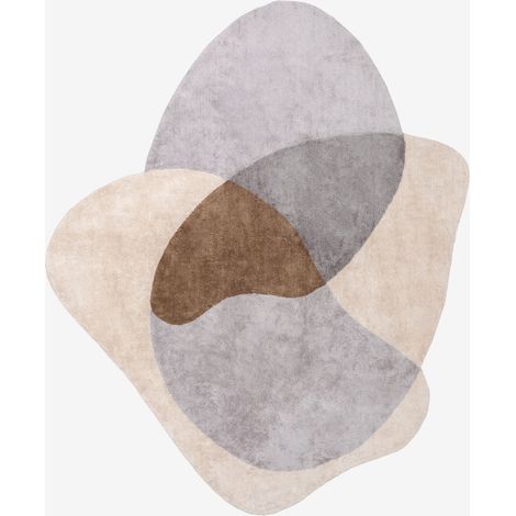 SKLUM Baumwollteppich 300x255 cm Istred Natürliche Farben