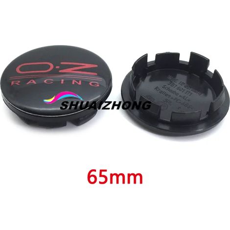 (65 mm Noir Rouge) 4 enjoliveurs de roue de voiture 56 mm 60 mm 65 mm 68 mm Compatibles avec les jantes, logo OZ et accessoires de style extérieur (1/5)
